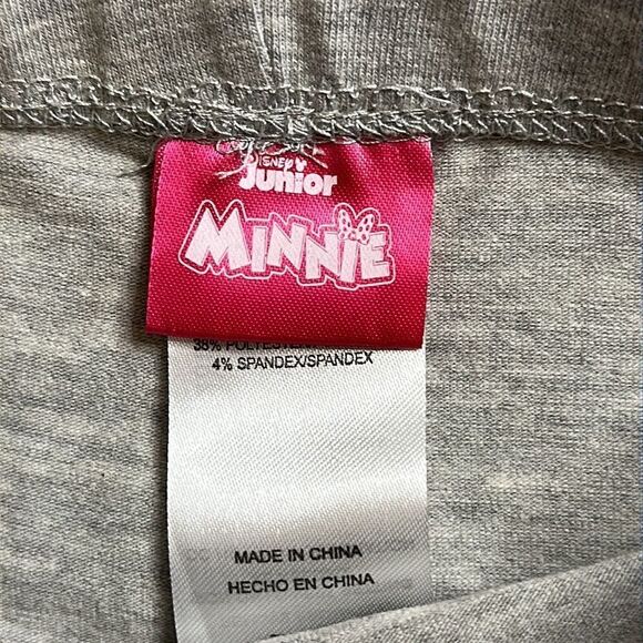 Disney Jr Minnie Mouse Girls size 18 mos Gray Leggings pink - Picture 3 of 5